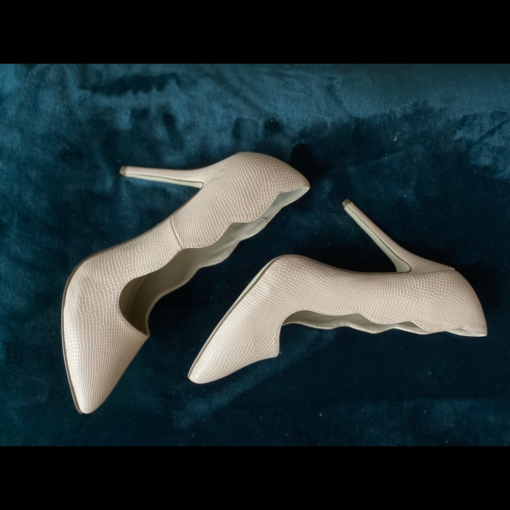 JustFab Nude Heels